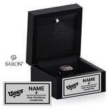 Quinte Red Devils U13 AAA Hockey 2026 Championship Black LED Ring Box