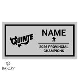 Quinte Red Devils U13 AAA Hockey 2026 Championship Black LED Ring Box