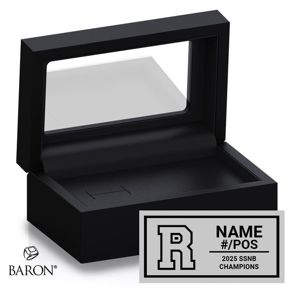 RHS Royals Football 2025 Championship Black Standard Window Ring Box
