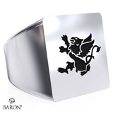 St. Clair College Square Signet Class Ring - 607 - Design 4.5