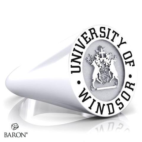 University of Windsor Oval Signet Class Ring - 602 - Design 5.1