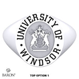 University of Windsor Oval Signet Class Ring - 602 - Design 5.1