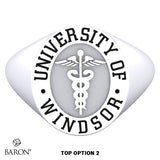 University of Windsor Oval Signet Class Ring - 602 - Design 5.1