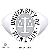 University of Windsor Oval Signet Class Ring - 602 - Design 5.1