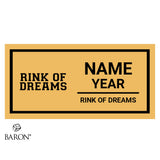 Rink of Dreams Cooperstown Hockey 2024 Championship Black Standard Window Ring Box