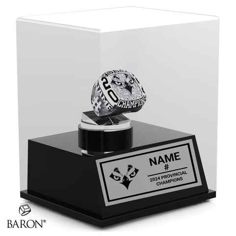 Riverhawks Lacrosse 2024 Championship Display Case