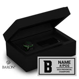 Robert Bateman Football 2024 Championship Black Standard Window Ring Box