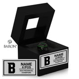 Robert Bateman Football 2024 Championship Black Window Ring Box