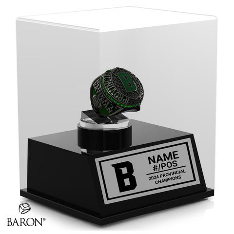 Robert Bateman Football 2024 Championship Display Case