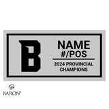 Robert Bateman Football 2024 Championship Black Standard Window Ring Box