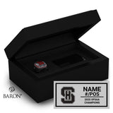 Sacred Heart Hockey OFSAA 2025 Championship Black Standard Window Ring Box