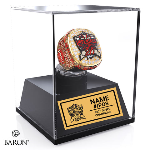 Sarnia Imperials Football 2025 Championship Display Case