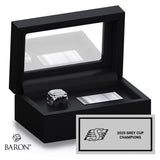 Saskatchewan Roughriders 2025 Fan Championship Black Standard Window Ring Box