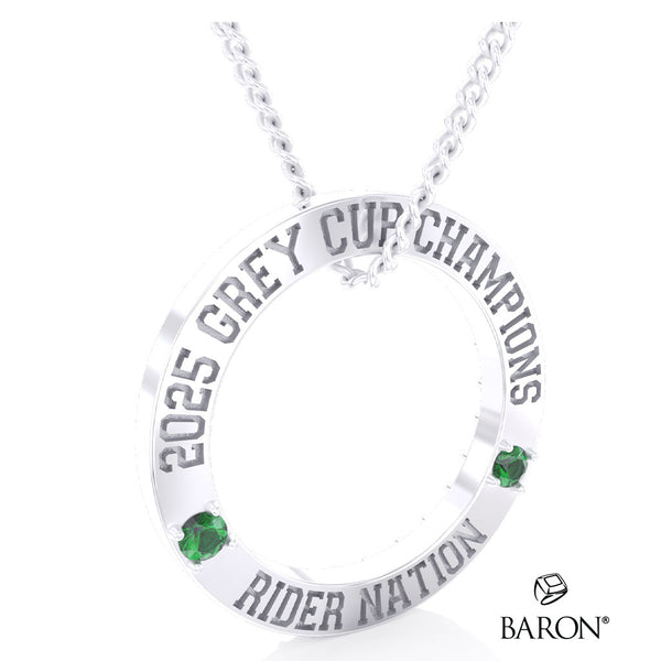 Saskatchewan Roughriders 2025 Fan Championship Circle Pendant - Design 4.4