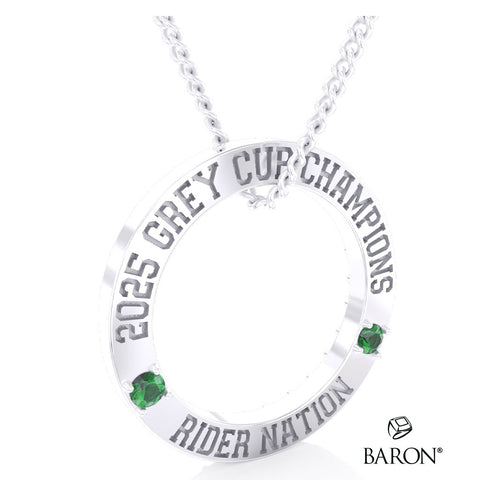 Saskatchewan Roughriders 2025 Fan Championship Circle Pendant - Design 4.4