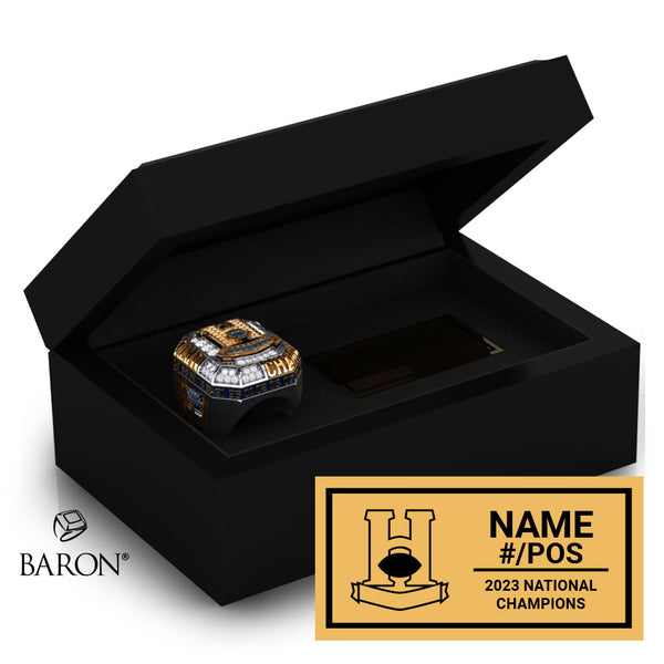 Saskatoon Hilltops 2023 Championship Black Standard Window Ring Box