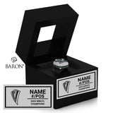 Saskatoon Valkyries Football 2024 Championship Black Window Ring Box
