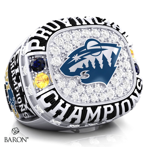 Saskatoon Wild Razorbacks Hockey 2025 Championship Ring - Design 2.7