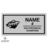 Saskatoon Wild Razorbacks Hockey 2025 Championship Display Case