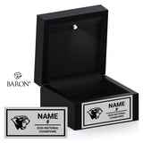 Sault College Hockey 2026 Championship Black LED Ring Box