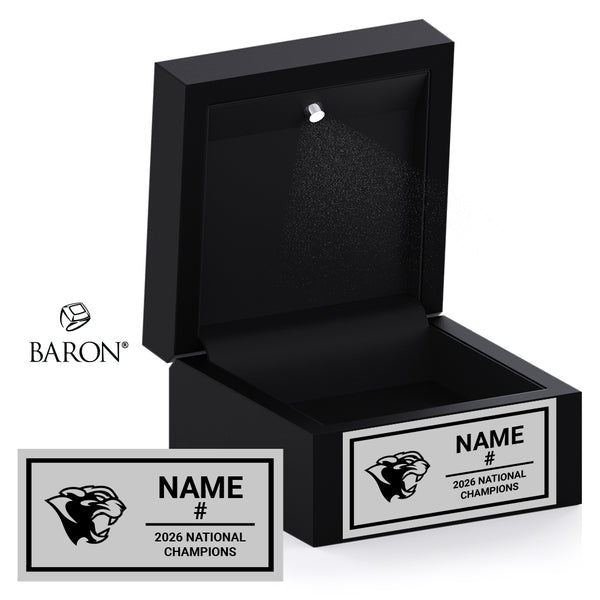 Sault College Hockey 2026 Championship Black LED Ring Box