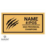 Sault Sabercats Football 2023 Championship Black Standard Window Ring Box
