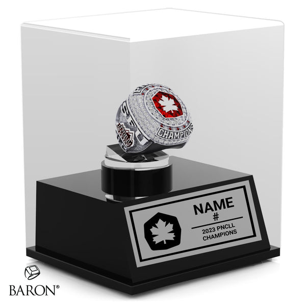 Simon Fraser University Lacrosse 2023 Championship Display Case