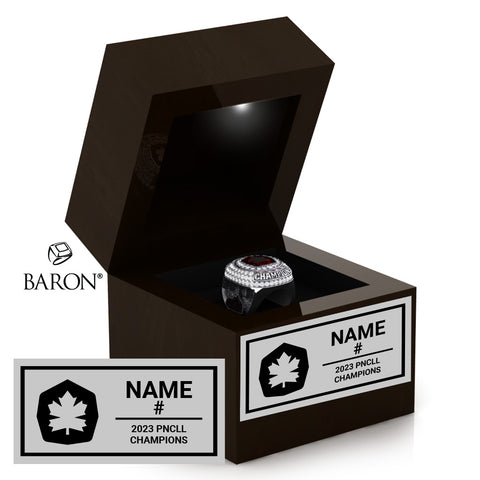 Simon Fraser University Lacrosse 2023 Championship LED Ring Box
