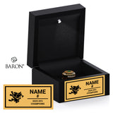 St. Clair Saints OFC 2025 Championship Black LED Ring Box
