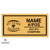 St. Clair Saints Football 2023 Championship Black Window Ring Box