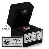 St. John’s Jr. Caps Hockey 2024 Championship Black LED Ring Box