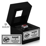 St. John’s Jr. Caps Hockey 2024Championship Black Window Ring Box