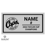 St. John’s Jr. Caps Hockey 2024 Championship Black LED Ring Box