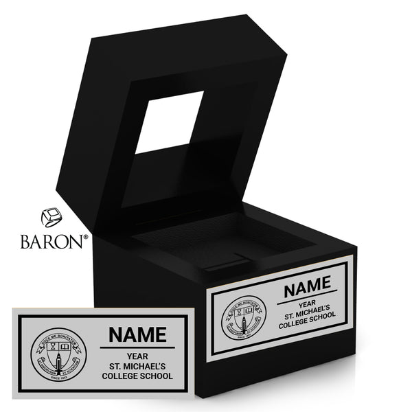 St. Michael's College School Black Window Ring Box