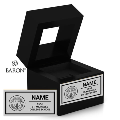 St. Michael's College School Black Window Ring Box