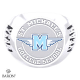 St. Michael's College School - Classic Signet Ring (Winged M Logo) D2.2