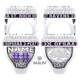 St. Roch CSS Football 2023 Championship Ring - Design 10.8