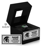 St. Stephen Spartans Football 2024 Championship Black Window Ring Box