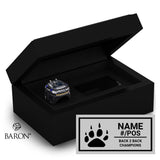 St Joseph's Jaguars Football 2024 Back 2 Back Championship Black Standard Window Ring Box