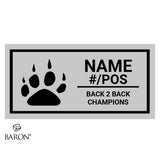 St Joseph's Jaguars Football 2024 Back 2 Back Championship Black Window Ring Box