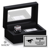 Stampeders LMF Football 2025 Championship Black Standard Window Ring Box