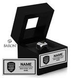 Steel City Bowl Football 2023 Championship Black Window Ring Box
