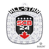 Steel City Bowl Football 2024 Championship Ring Top Pendant - Design 1.3