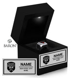 Steel City Bowl Football 2024 Championship Black LED Ring Box