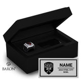 Steel City Bowl Football 2024 Championship Black Standard Window Ring Box