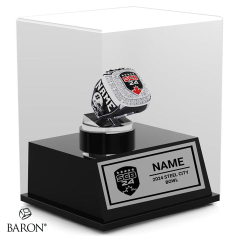 Steel City Bowl Football 2024 Championship Display Case