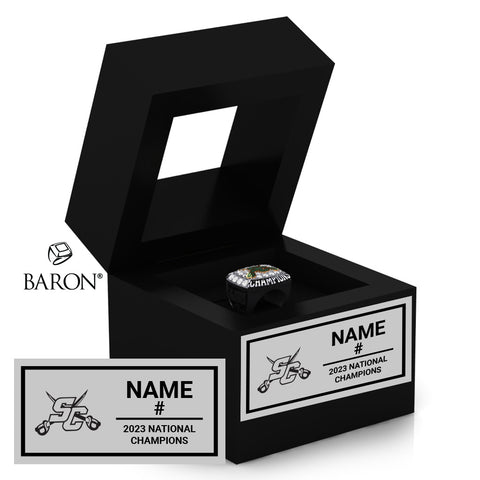 Stoney Creek Sabres Esso Cup 2023 Championship Window Ring Box