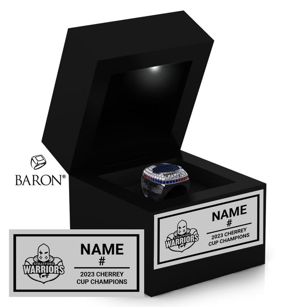 Stratford Warriors Hockey 2023 Championship LED Ring Box