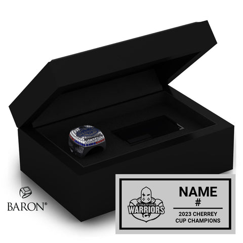 Stratford Warriors Hockey 2023 Championship Ring Box