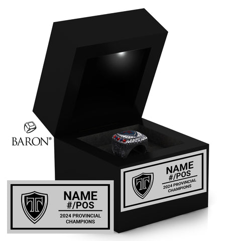 Tantramar Titans Football 2024 Championship Black LED Ring Box